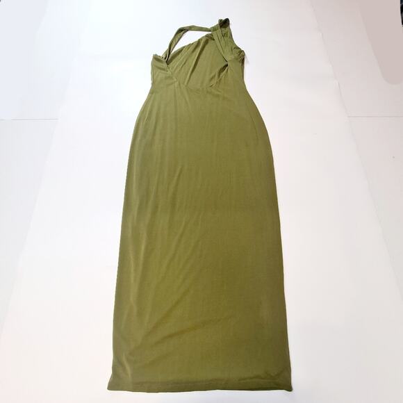 NOT YOURS TO KEEP Mary Midi Dress in Olive Medium - Picture 10 of 10